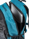 Meatfly Meatfly rucsac Basejumper Petrol Heather / Black 22 L | Albastru | Volum 22 L