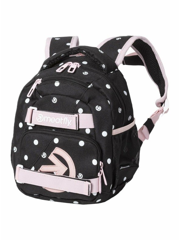 Meatfly Rucsac Meatfly Levi Black Dots 10 L | Negru | Volum 10 L