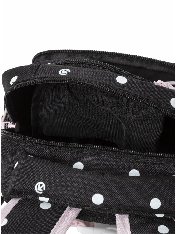 Meatfly Rucsac Meatfly Levi Black Dots 10 L | Negru | Volum 10 L