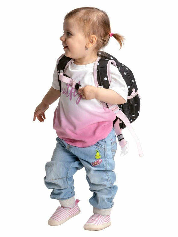 Meatfly Rucsac Meatfly Levi Black Dots 10 L | Negru | Volum 10 L