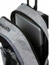 Meatfly Rucsac Meatfly Basejumper Grey Heather / Black 22 L | Negru | Volum 22 L
