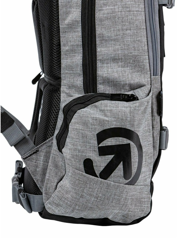 Meatfly Rucsac Meatfly Basejumper Grey Heather / Black 22 L | Negru | Volum 22 L