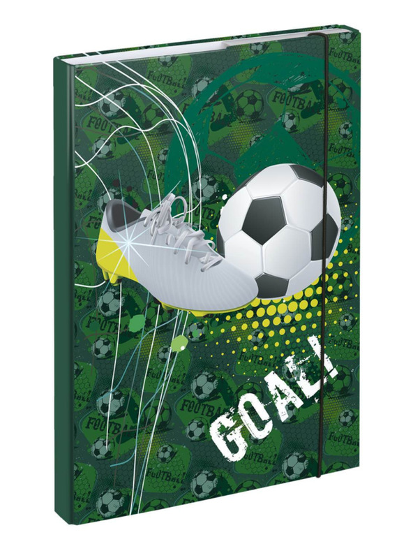 BAAGL  Foliu verde pentru caiete școlare A4 Gol fotbal Baagl
