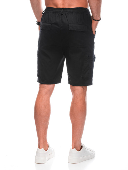 Edoti Pantaloni scurți cargo EDOTI pentru bărbați, negru