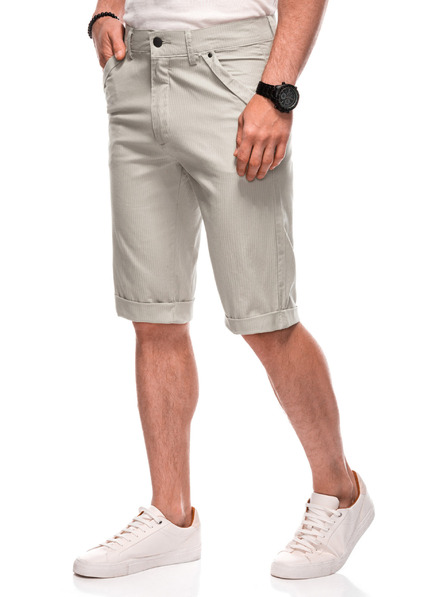 Edoti EDOTI Pantaloni scurți chino pentru bărbați, bej