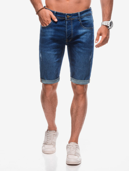 Edoti Pantaloni scurți din denim pentru bărbați W - albastru EDOTI
