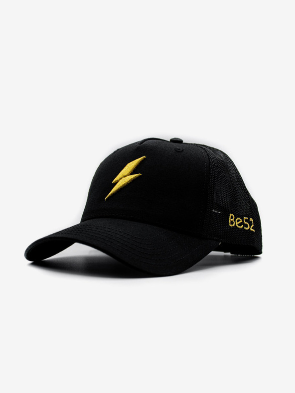 Be52 Șapcă premium Be52 Bolt neagră/aurie