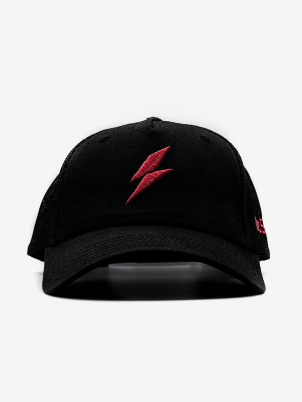 Be52 Șapcă premium Be52 Bolt neagră/roșie