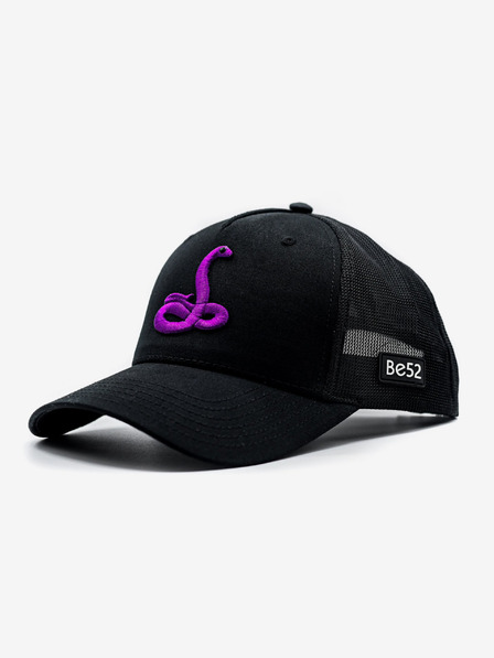 Be52 Șapcă premium Be52 Snake neagră/violet