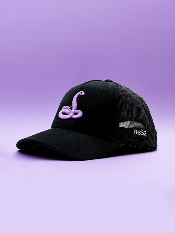 Be52 Șapcă premium Be52 Snake neagră/violet deschis