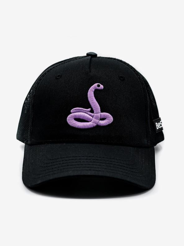 Be52 Șapcă premium Be52 Snake neagră/violet deschis