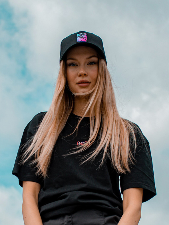 Be52 Șapcă premium Be52 Palms neagră