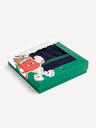 Celio Set de pălărie, eșarfă și mănuși albastru închis pentru bărbați în pachet cadou Celio