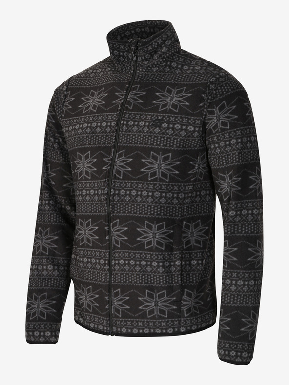 ALPINE PRO Hanorac fleece pentru bărbați ALPINE PRO SIUS negru