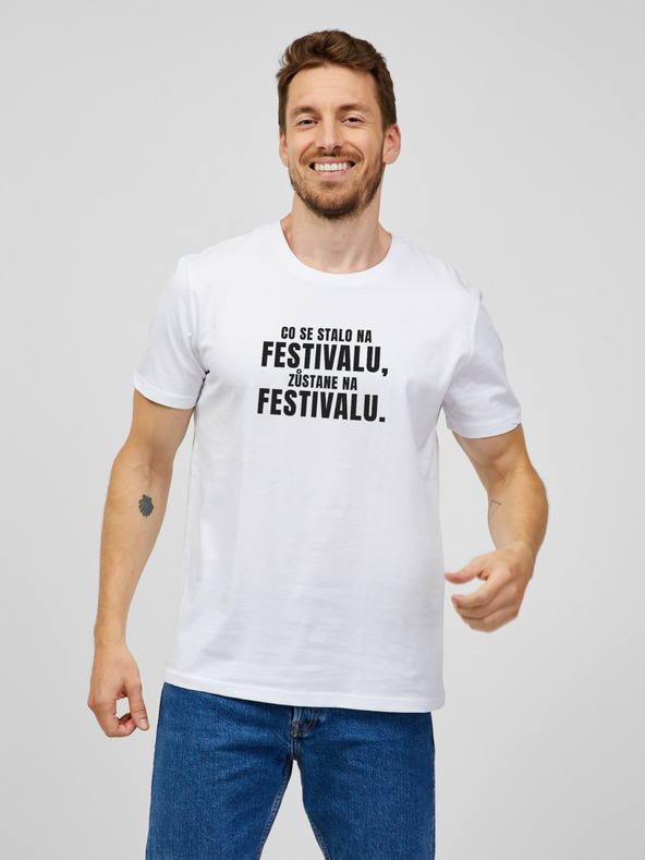 ZOOT.Original Tricou bărbați alb ZOOT.Original Ce se întâmplă la festival, rămâne la festival