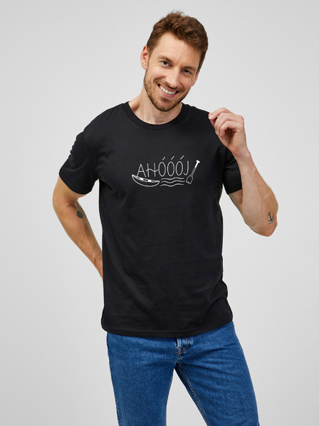 ZOOT.Original Tricou negru pentru bărbați ZOOT.Original Ahóóój
