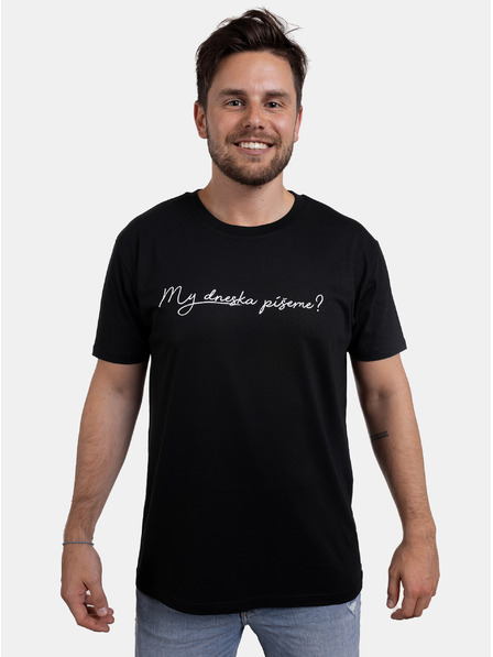 ZOOT.Original Tricou negru bărbați ZOOT Original My dneska píšeme?