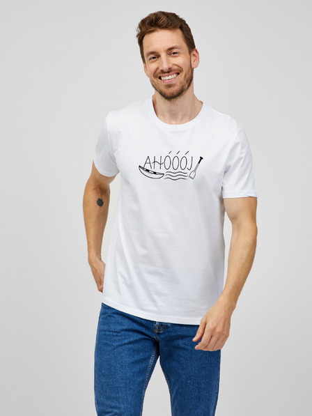 ZOOT.Original Tricou alb pentru bărbați ZOOT.Original Ahóóóój