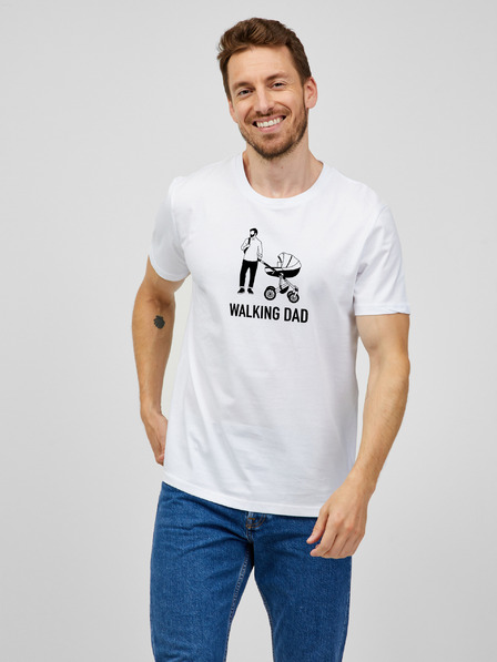 ZOOT.Original Tricou alb pentru bărbați ZOOT.Original Walking Dad