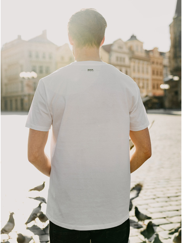 ZOOT.Original Tricou alb pentru bărbați ZOOT Original Pigeon