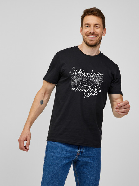 ZOOT.Original Tricou negru Zoot Original Mountains pentru bărbați