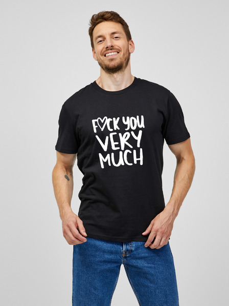ZOOT.Original Tricou negru pentru bărbați Zoot Original Fuck you very much