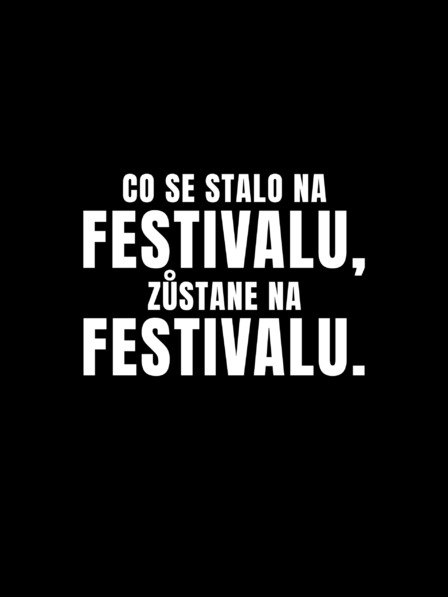 ZOOT.Original Tricou bărbătesc negru ZOOT.Original Ce se întâmplă la festival rămâne la festival