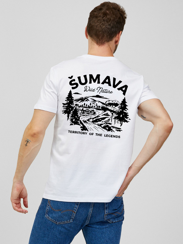 ZOOT.Original Tricou alb pentru bărbați ZOOT.Original Sumava