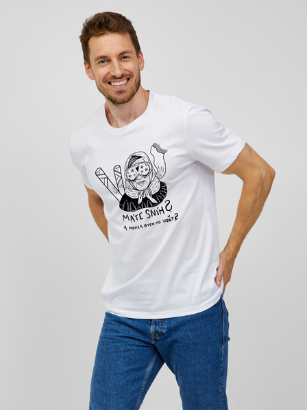 ZOOT.Original Tricou alb Zoot Original pentru bărbați Do you have snow