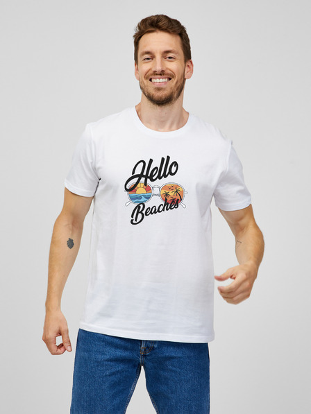 ZOOT.Original Tricou alb pentru bărbați ZOOT.Original Hello beaches