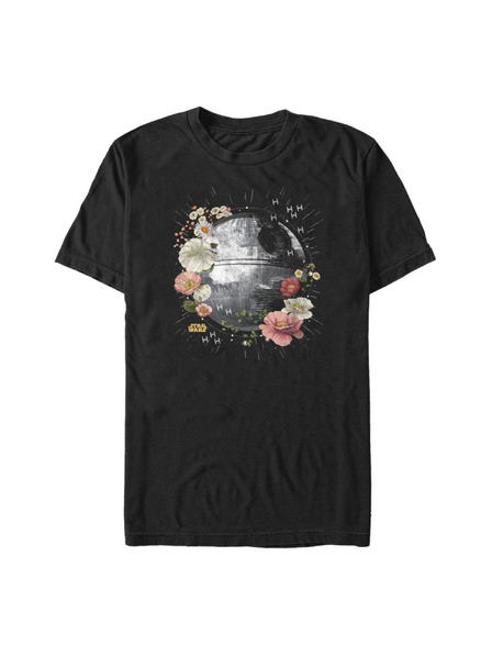 ZOOT.Fan Tricou negru Star Wars FLORAL DEATH STAR