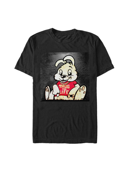 ZOOT.Fan Tricou negru Banksy (Brandalised) Bansky Tough For Life