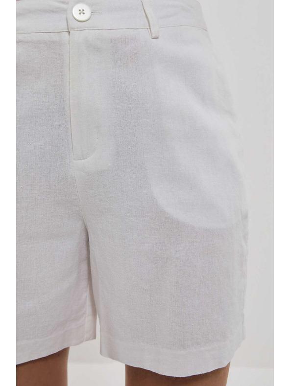 Moodo Pantaloni scurți Moodo albi pentru femei