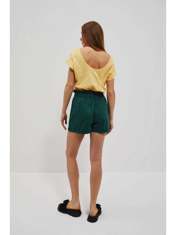 Moodo Pantaloni scurți Moodo verde închis pentru femei