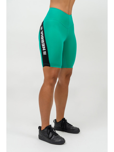 Nebbia Pantaloni scurți de ciclism cu talie înaltă ICONIC 238 XS,verde