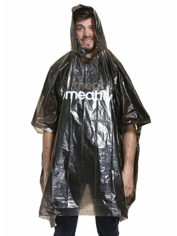 Meatfly Pelerina de ploaie Meatfly - poncho Rainmann A | Negru | Mărime
