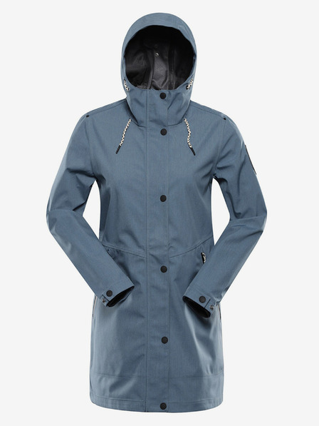 ALPINE PRO Palton impermeabil albastru pentru femei cu membrană ptx Alpine Pro PERFETA