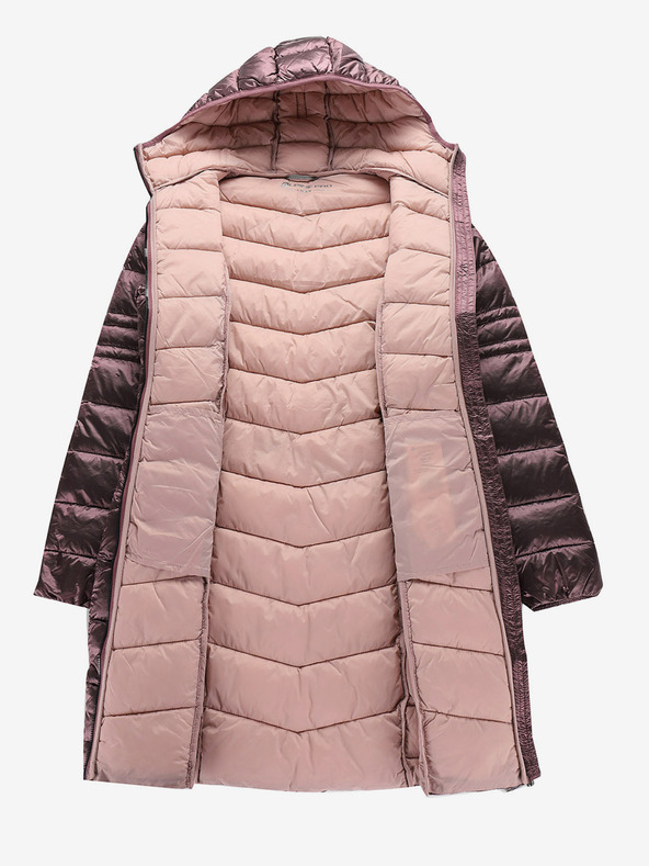 ALPINE PRO Geacă lungă ultraușoară pentru femei ALPINE PRO OREFA roz