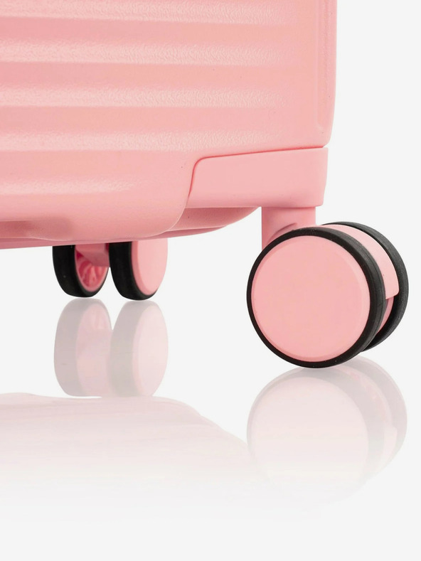 Heys Valiză de voiaj roz pentru femei Heys Pastel S Blush