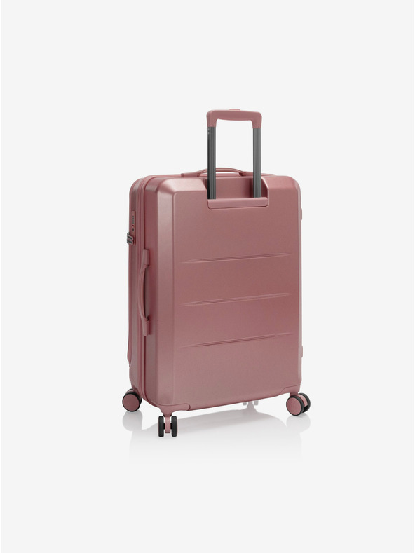 Heys Valiză de voiaj roz vechi pentru femei Heys EZ Fashion M Rose Gold