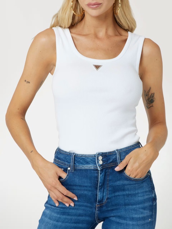 Guess Tricou Guess alb pentru femei