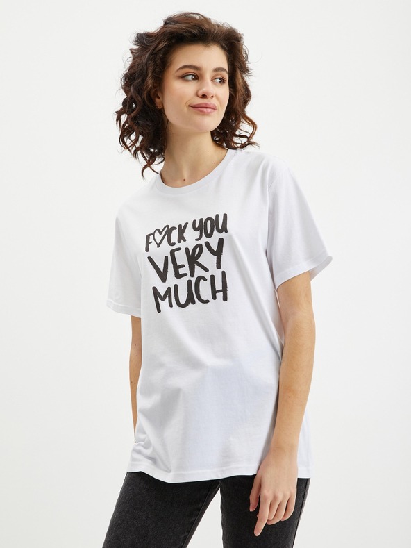 ZOOT.Original Tricou alb pentru femei Zoot Original Fuck you very much