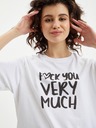 ZOOT.Original Tricou alb pentru femei Zoot Original Fuck you very much