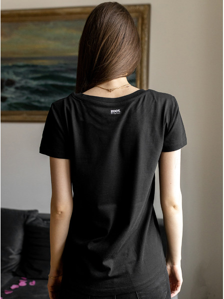 ZOOT.Original Tricou negru pentru femei ZOOT Original Love Vole