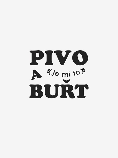 ZOOT.Original Tricou alb de damă ZOOT.Original PIVO și (sunt eu) BUŘT