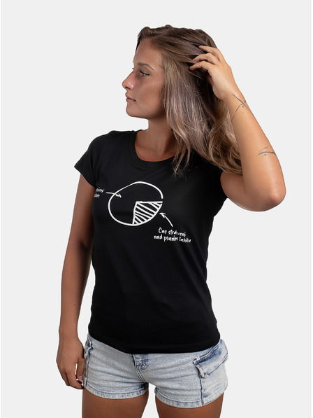 ZOOT.Original Tricou negru ZOOT Original pentru femei Nu e timp de pierdut