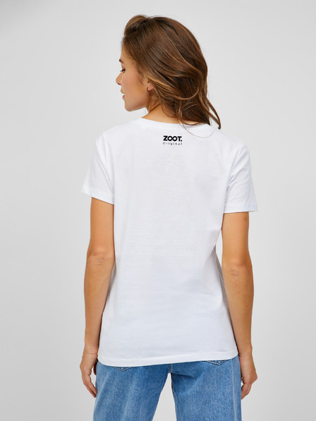 ZOOT.Original Tricou alb pentru femei imprimat cu ZOOT.Original I'm going for it