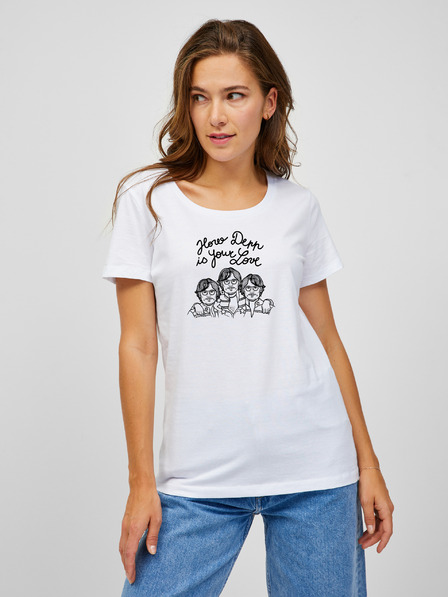 ZOOT.Original Tricou alb pentru femei cu Zoot Original Depp Love