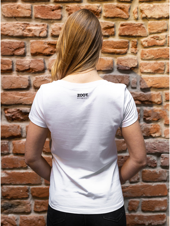 ZOOT.Original Tricou alb ZOOT Original Dickpic pentru femei