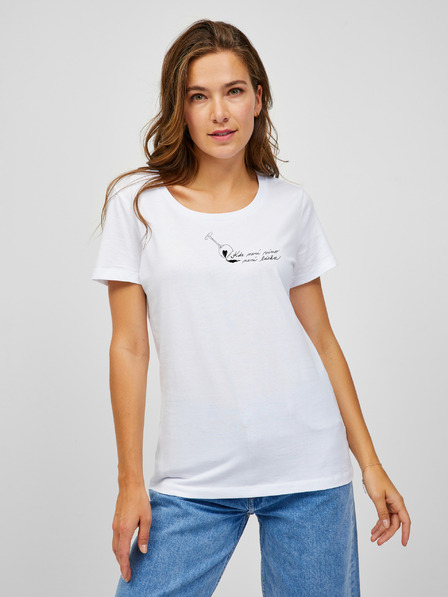 ZOOT.Original Tricou alb pentru femei Zoot Original Where There Is No Wine